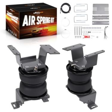 Imagem de maXpeedingrods 5000 lbs Rear Air Suspension Bags Kit for Chevrolet Silverado GMC Sierra 2500 HD 3500 HD 2011-2019 Air Helper Spring Kit w/Internal Jounce Bumper Gray