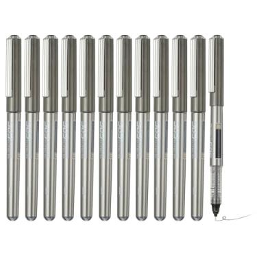 Imagem de PATIKIL Caneta esferográfica de tinta líquida preta, 12 peças de grande capacidade de secagem rápida de 0,5 mm, para escritório, arte, artesanato, scrapbooks, desenho, diário (ARP50103A)