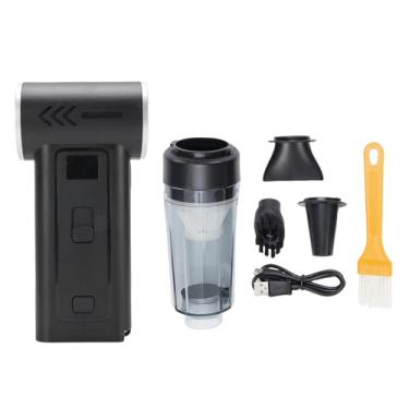 Imagem de Espanador de ar elétrico 130000 RPM Soprador de poeira de alta velocidade com tela digital Soprador a jato com regulação de velocidade contínua para limpeza de escritórios