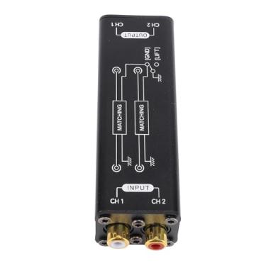 Imagem de Ymiko Isolador de de Aterramento de Liga de Alumínio para áudio de Carro, Home Theater e Sistemas de Conferência Adaptador de Redução de Ruído Plug and Play para Melhoria de Som Estéreo