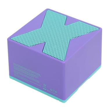 Imagem de Ymiko Alto-falante Compacto Com Som Estéreo HiFi, Design Portátil Sem Fio à Prova d'água para Casa, Escritório, Viagens Com Classificação IP54, Alto-falante de Mesa Leve para Uso Diário (Roxo)