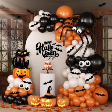Imagem de Kit de arco de guirlanda de balão de Halloween OTLGEUA 136 unidades