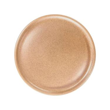 Imagem de Germer, Prato de sobremesa em porcelana, modelo Bold, Esmaltes reajentes, Granito, Ø 18,5 cm,Marrom