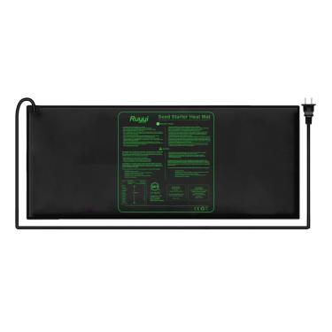 Imagem de Tapete térmico de mudas impermeável durável com certificação ETL, almofada de aquecimento hidropônico quente para germinação, jardinagem interna, fabricação de cerveja e estufa 122 cm x 50 cm