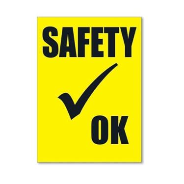 Imagem de 100 adesivos autoadesivos de segurança para inspeção de carro, vinil impermeável de 6,8 cm x 8,5 cm - durável ao ar livre, aprovado para segurança, ideal para concessionárias de automóveis, oficinas