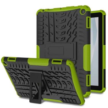 Imagem de ROISKIN Capa para TabletFlre HD 8 e 8 Plus (versão 2024/2022/2020) 12ª/10ª geração com suporte para crianças, também para iPhone, iPad, Sony, Nokia 8 polegadas