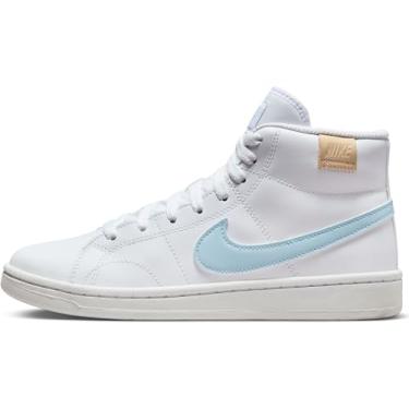Imagem de NIKE Tênis feminino três quartos de altura, Matiz branca e azul, 10