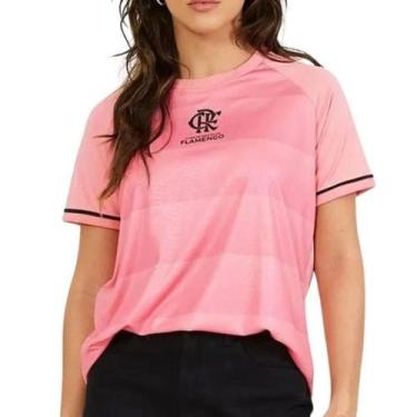 Imagem de Camiseta Flamengo Frequência Feminina - Rosa - Braziline, G
