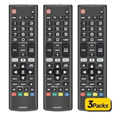 Imagem de Substituição universal para controle remoto LG Smart TV, compatível com todos os modelos de Smart TV LG 【Pacote com 3】 AKB75095307
