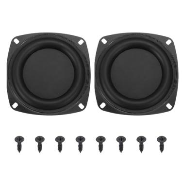 Imagem de LHMYTREE 2 peças de membrana vibratória Woofer de 10 cm, alto-falante de baixo, radiador passivo, placa vibratória de borracha para reparo de áudio de alto-falante de baixo e subwoofer.
