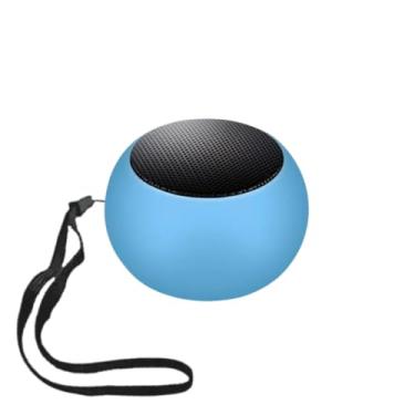 Imagem de Mini Caixa de Som Bluetooth 3W, Wireless, Portátil, com Rádio FM, USB, Cartão TF, Bateria 450mAh, Disponível em Preto, Azul, Bege, Verde, Amarelo (Azul)