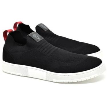 Imagem de Tênis Ferracini Sneaker Sampa Couro Knit Palmilha Macia Slip On Confortável Original 8043-621-Masculino
