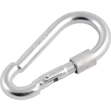 Imagem de Mosquetão Com Trava Roscada 8x80mm Leve Galvanizado Vonder