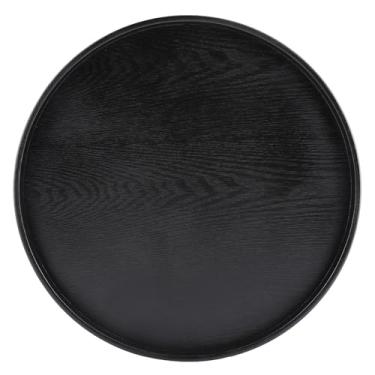 Imagem de Bandeja de Madeira Maciça para Servir Lanches, chá, café, Fácil de Segurar e, Ideal para Servir Bebidas e Alimentos Em Hotéis, Restaurantes, Cafeterias, Material Ecológico 37,5