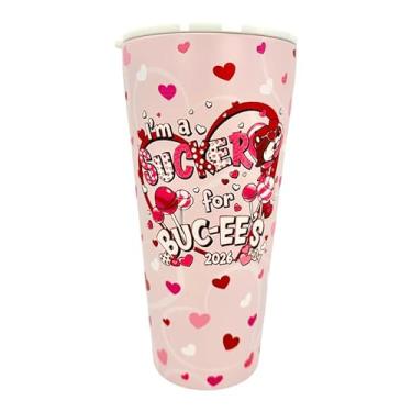 Imagem de Buc-ee's Copo 2026 Valentines Day 946 ml, rosa com corações I'm a Sucker
