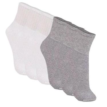 Imagem de Kit/6 meia trifil 8720, 39-43, Branco, Cinza