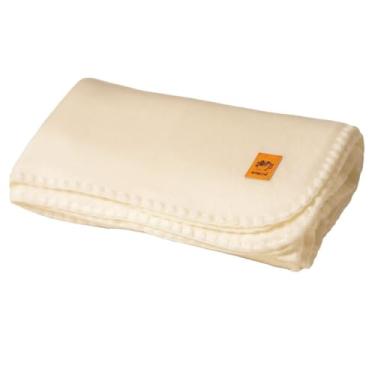 Imagem de Cobertor de lã de alpaca – tamanho Queen, 213 x 162 cm – quente e leve – sofá, cama ou cobertor externo – bege