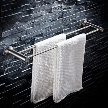Imagem de CGKs6anmU Toalheiro de aço inoxidável 304, porta-toalhas para banheiros, fácil de instalar, à prova de ferrugem e durável, toalheiro de armazenamento de toalhas montado na parede 50 cm (60 cm)