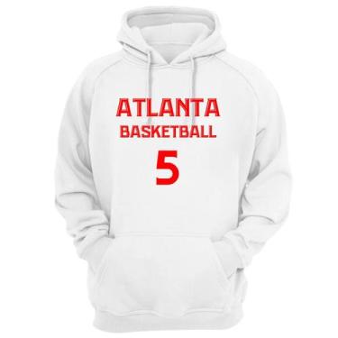 Imagem de Blusa Moletom Capuz Basquete Atlanta Basketball número 5 - Loja Click 