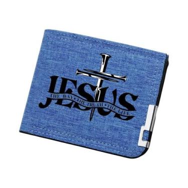 Imagem de Carteira Masculina De Lona Com Vários Compartimentos Para Cartões, Bol