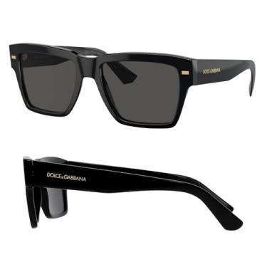 Imagem de DOLCE & GABBANA DG4431 Óculos de sol com logotipo de letras quadradas com kit de óculos de luxo