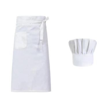 Imagem de Conjunto De Avental E Chapéu De Chef Pirata Para Catering, Uniforme De