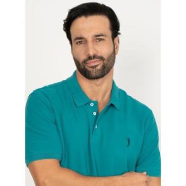 Imagem de Camisa Polo Aleatory Piquet Light Azul Petróleo-Masculino