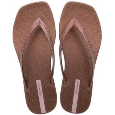 Imagem de Chinelo Feminino Rasteiro Brilho Moderno Edge Shine Ipanema-Feminino