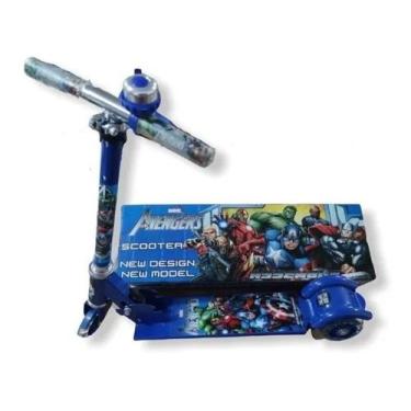 Imagem de Patinete Infantil Vingadores 3 Rodas Led