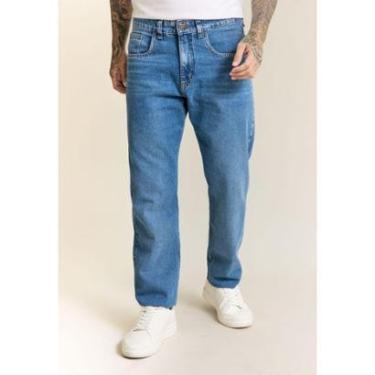 Imagem de Calça Jeans Reta Masculina 100% Algodão Azul Dialogo-Masculino