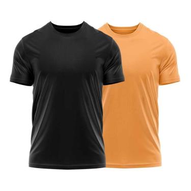 Imagem de Kit 2 Camisetas Dry Uv Masculina Blusa Camisa Fitness Academia Basica Lisa-Masculino