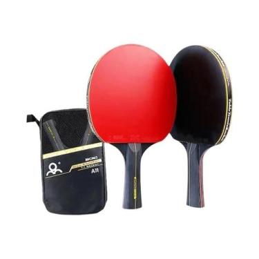 Imagem de Conjunto Profissional De Raquetes De Tênis De Mesa 6 Estrelas 2 Peças 