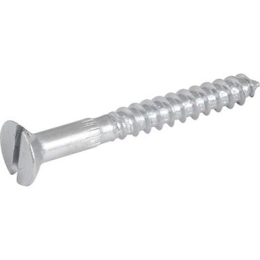 Imagem de Parafuso Madeira 4,8 mm x 40 mm, Cabeça Chata, Zincado, Vonder