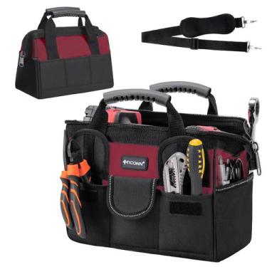Imagem de Bolsa de ferramentas TICONN Heavy Duty com vários bolsos, impermeável,