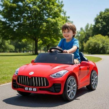 Imagem de Carro Elétrico Infantil 6v Mini Esportivo Som E Luz Bivolt - UNITOYS, 