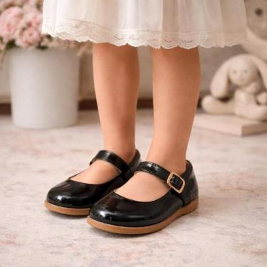 Imagem de Sapatilha Infantil Boneca com Fivela Confortável Casual Festa Escola M