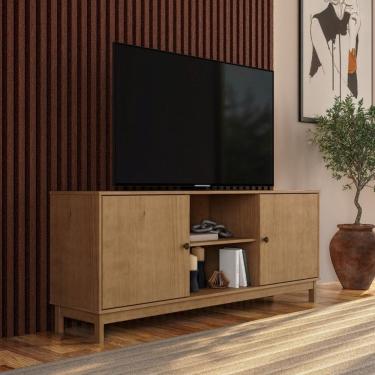 Imagem de Rack 2 Portas e Nicho Madeira Maciça Essência Freijó