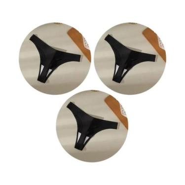 Imagem de Conjunto De Calcinhas De Seda Satinada Sem Costura Para Mulheres 3PCS,