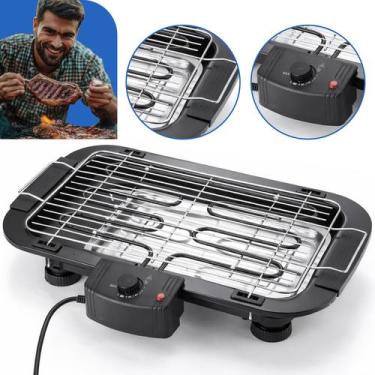 Imagem de Churrasqueira Elétrica Portátil Apartamento Sem Fumaça Grill 2000w Gra