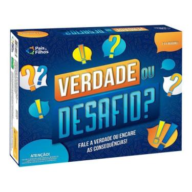 Imagem de Jogo Verdade ou Desafio com Cartas Jogo de Tabuleiro pais e filhos Jog