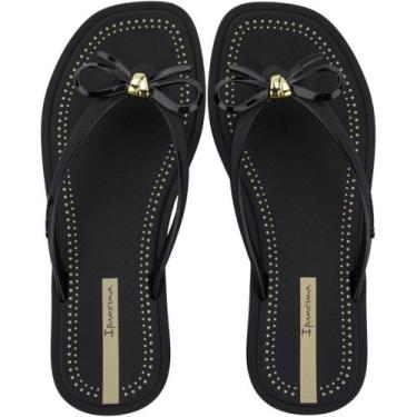 Imagem de Chinelo de Dedo Ipanema Laços Feminino, Preto, 38