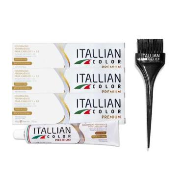 Imagem de 3 Unidades Coloração Itallian Color 6.1 Louro Escuro Cinza - Itallian 
