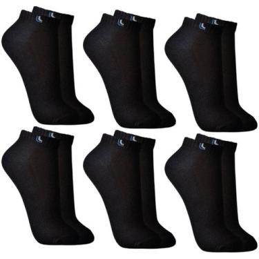 Imagem de Kit 6 Pares Meia Cano Curto Soquete Algodão Masculina e Feminina Ótima