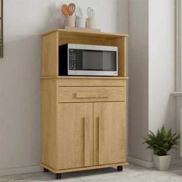 Imagem de Armário Multiuso Toronto com 2 Portas 1 Gaveta e Nicho para Micro-Onda