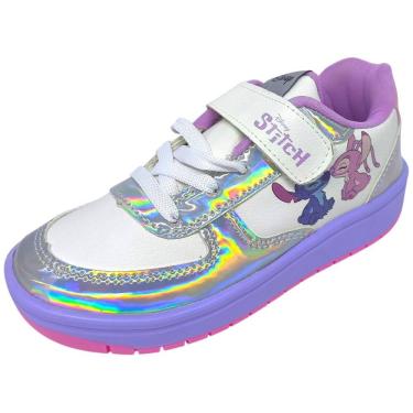 Imagem de Tenis Infantil Menina Confortavel Facil Calce Disney Stitch