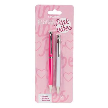 Imagem de Kit Caneta e Lapiseira Pink Vibes - Leoarte