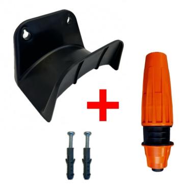 Imagem de Porta Mangueira com Esguicho para Jardim e Piscina Super Resistente Uso Interno e Exter...