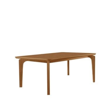 Imagem de Mesa para Sala de Jantar 180 Cm 100% Mdf Canto Copo Dublin Naturalle / Naturalle