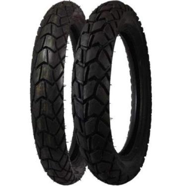 Imagem de Par Pneu Bros 125 150 Nxr - 90/90-19 + 110/90-17 Maggion Viper