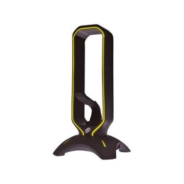 Imagem de Suporte Headset Gamer Mouse Bungee Hub Squad OEX Game SG100, Preto
